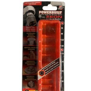 Power built 8 pc Zeon Socket Set Case